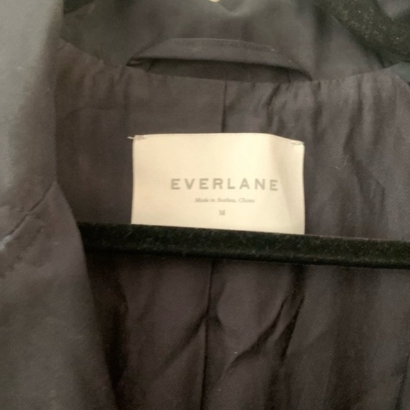 Everlane Modern Trench Drape Coat in Navy - Picture 5 of 8